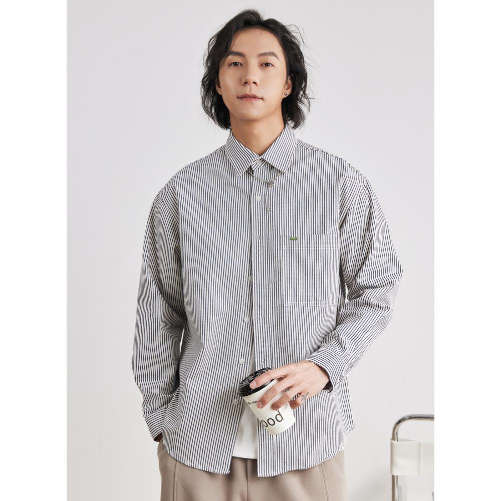 Mens  Shirts & Polos | Linen Long Sleeve Shirt