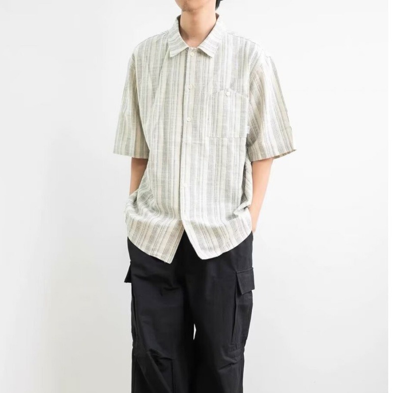 Mens  Shirts & Polos | Linen Short Sleeve Shirt