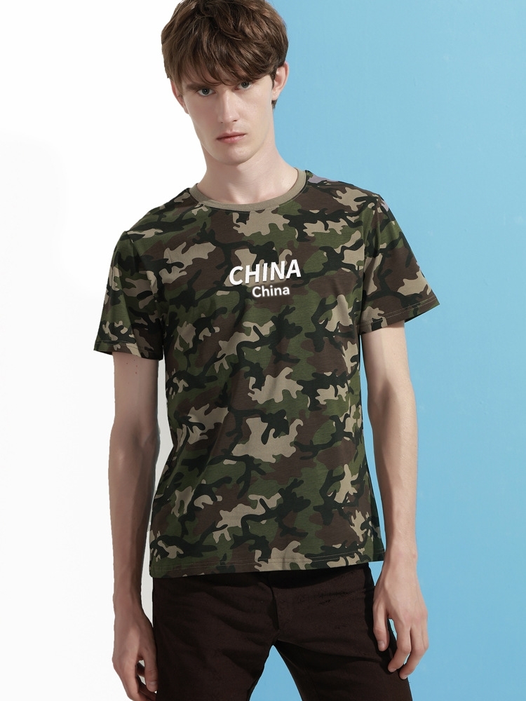 Mens  Tees & Tanks | Camo Loose Fit T-Shirt