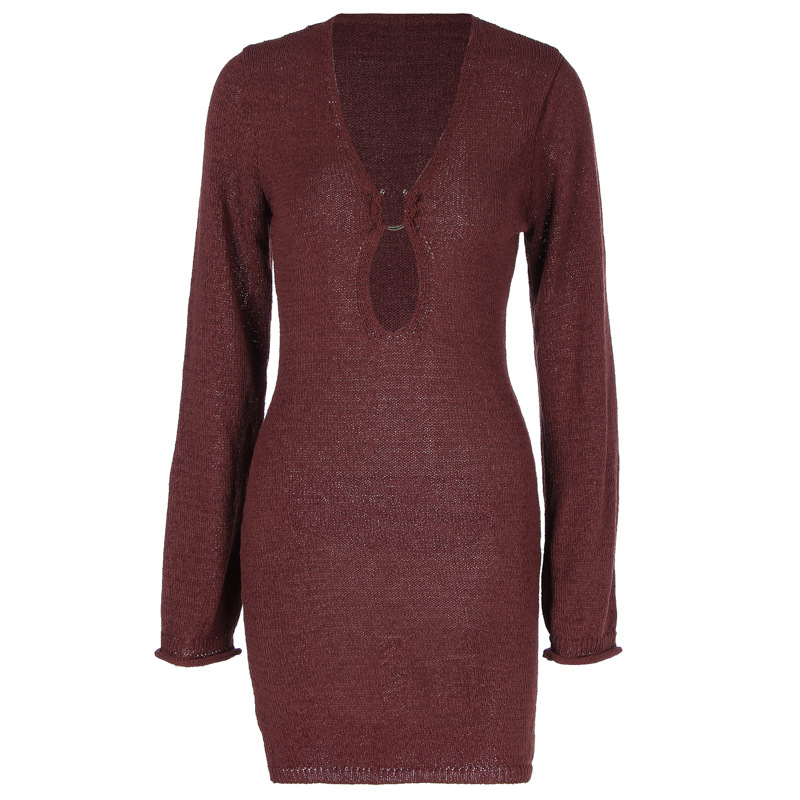 Womens  Dresses | Keyhole Lace Mini Dress