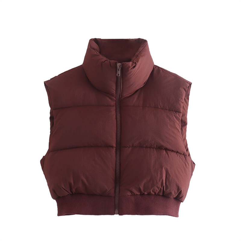 Womens  Jackets | The Mother Puffer Panelled Crop Vest