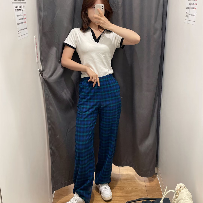 Womens  Pants | Flannel Boyfriend Boxer Pant