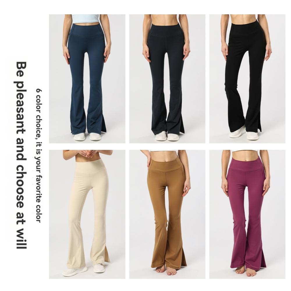 Womens  Pants | Fleece Lined Split Leg Flare