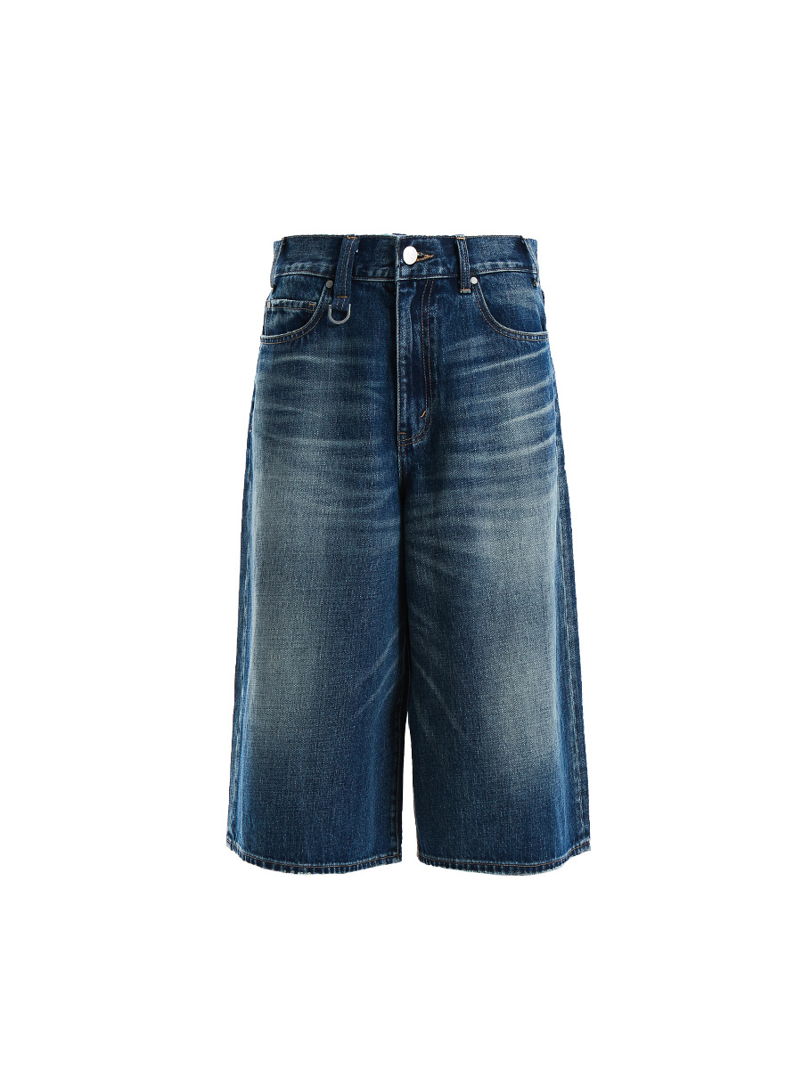 Womens  Pants | Lyocell Wide Denim Jort