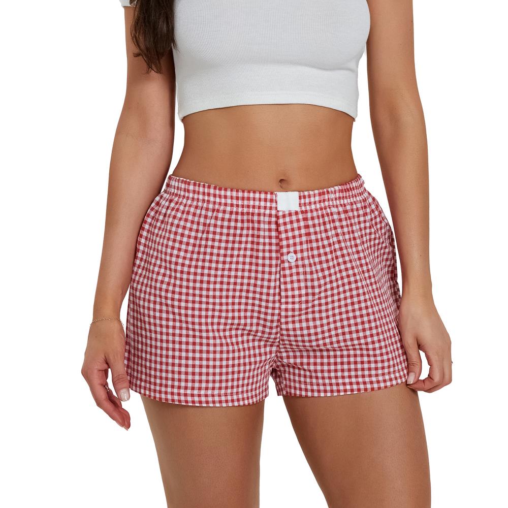 Womens  Shorts | Flannel Boyfriend Boxer Short