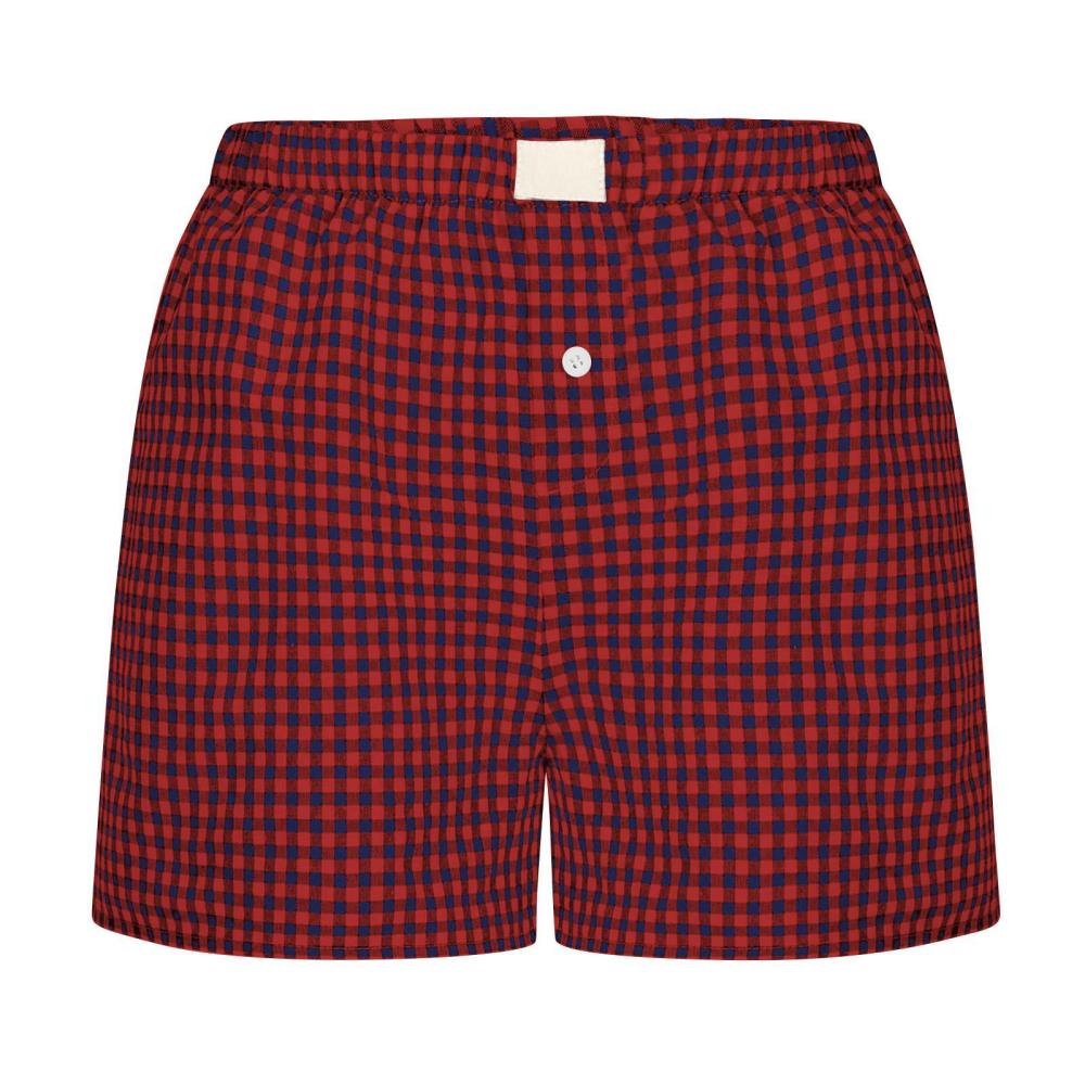 Womens  Shorts | Flannel Boyfriend Boxer Short