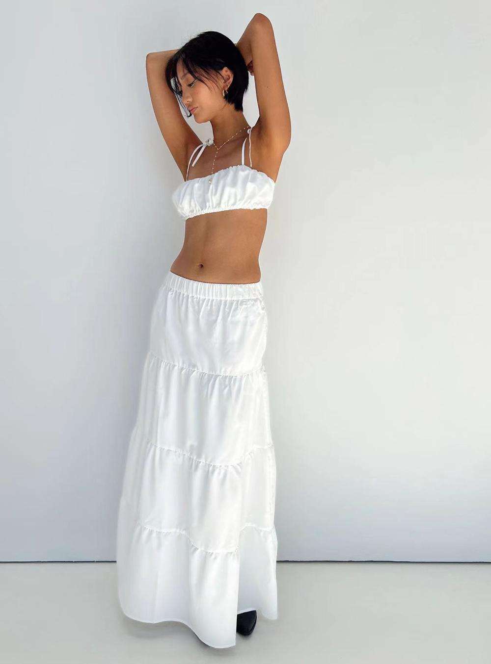 Womens  Skirts | Haven Tiered Maxi Skirt