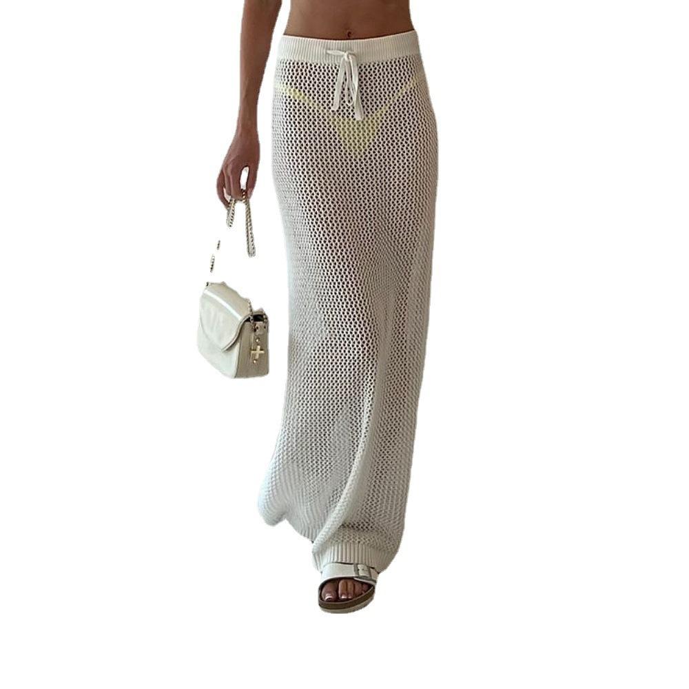 Womens  Skirts | Stormy Crochet Maxi Skirt