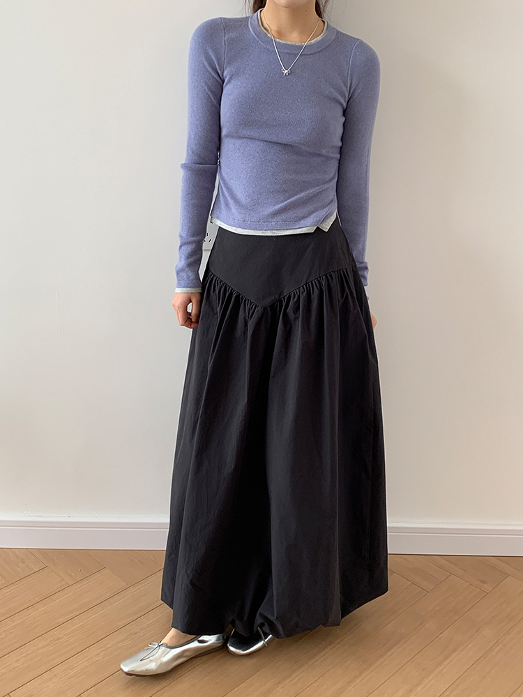 Womens  Skirts | Vinnie V-Waist Maxi Skirt