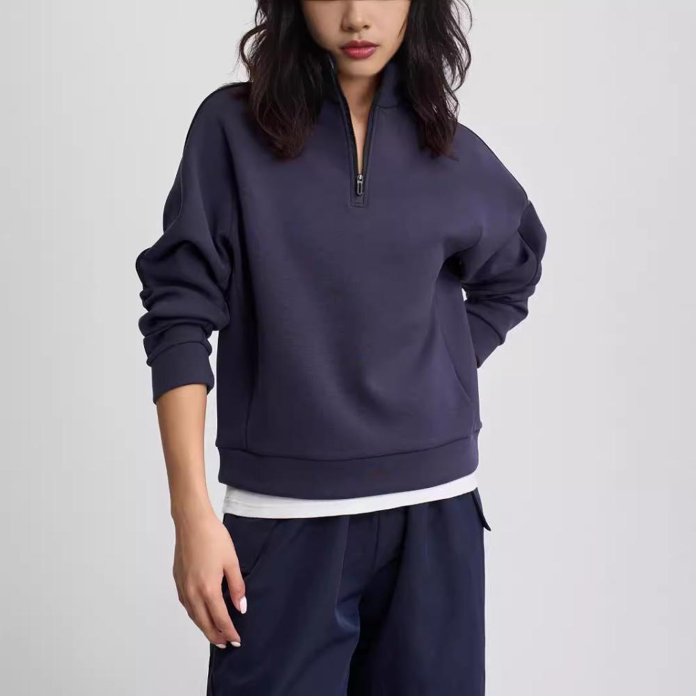 Womens  Sweats & Hoodies | Classic Fleece Oversized Half Zip Sweatshirt