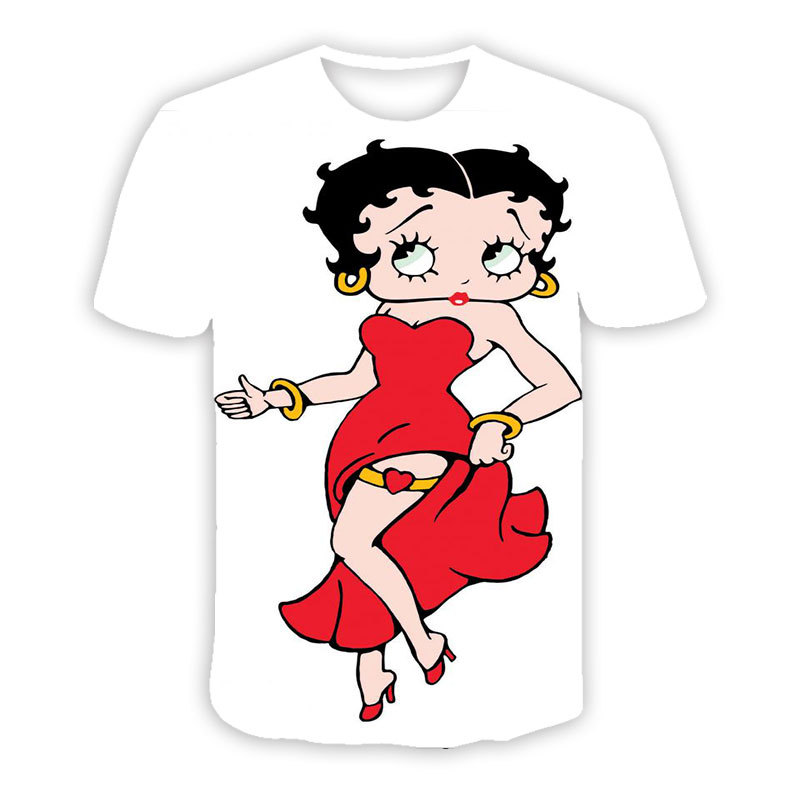 Womens  Tops | Betty Boop Regular Graphic Fit Tee