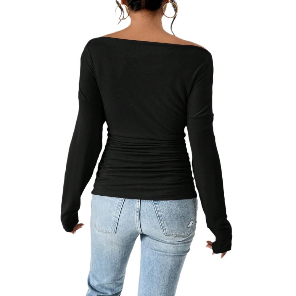 Womens  Tops | Gabby Off The Shoulder Long Sleeve Top