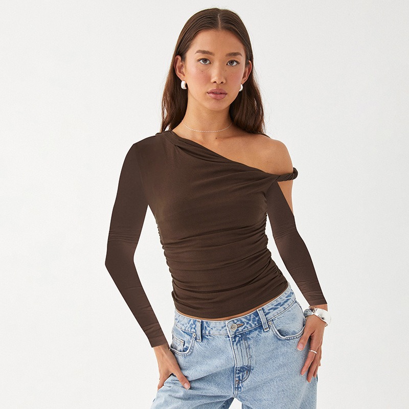 Womens  Tops | Gabby Off The Shoulder Long Sleeve Top