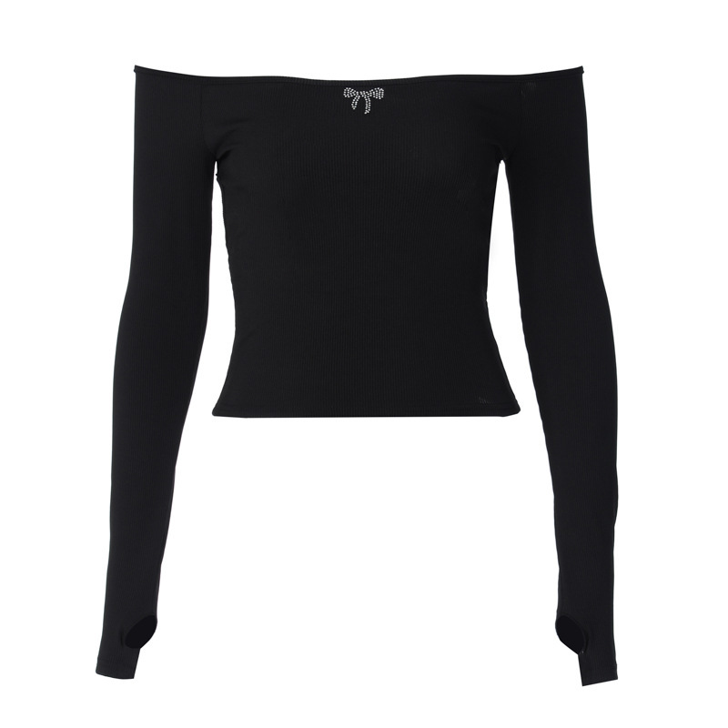 Womens  Tops | Rosa Off The Shoulder Long Sleeve Top