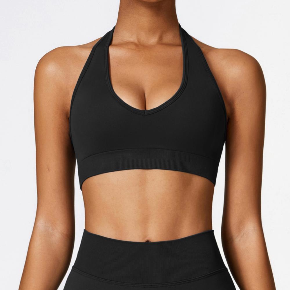 Womens  Tops | Seamless Plunge Strappy Back Crop