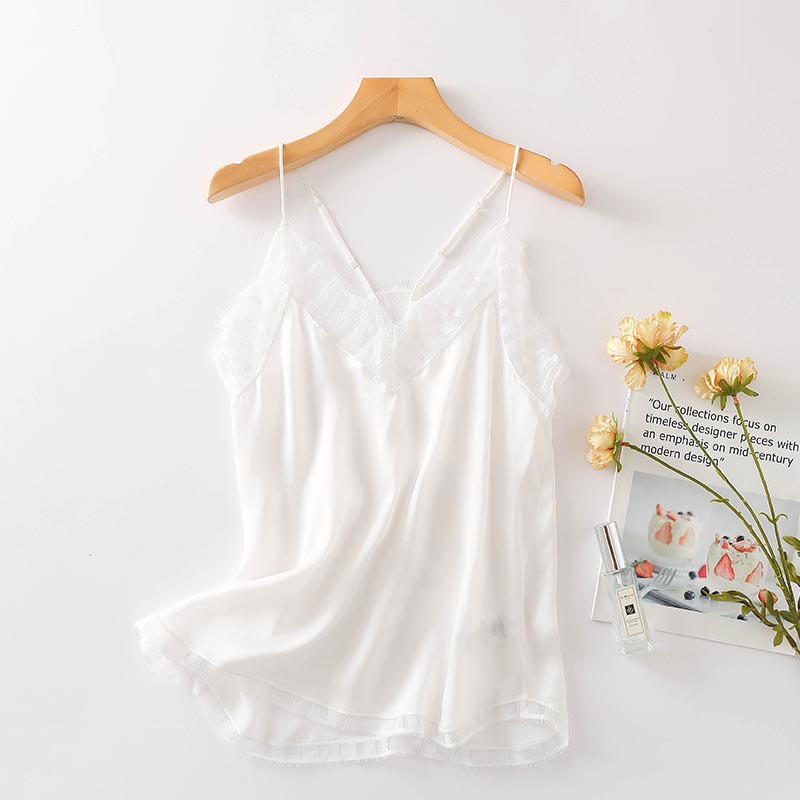 Womens  Tops | Soft Lounge Lace Trim Cami