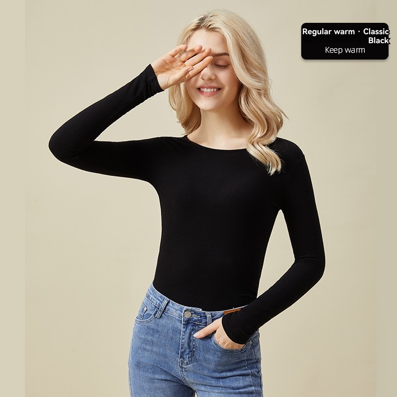 Womens  Tops | Staple Rib Boat Neck Long Sleeve Top