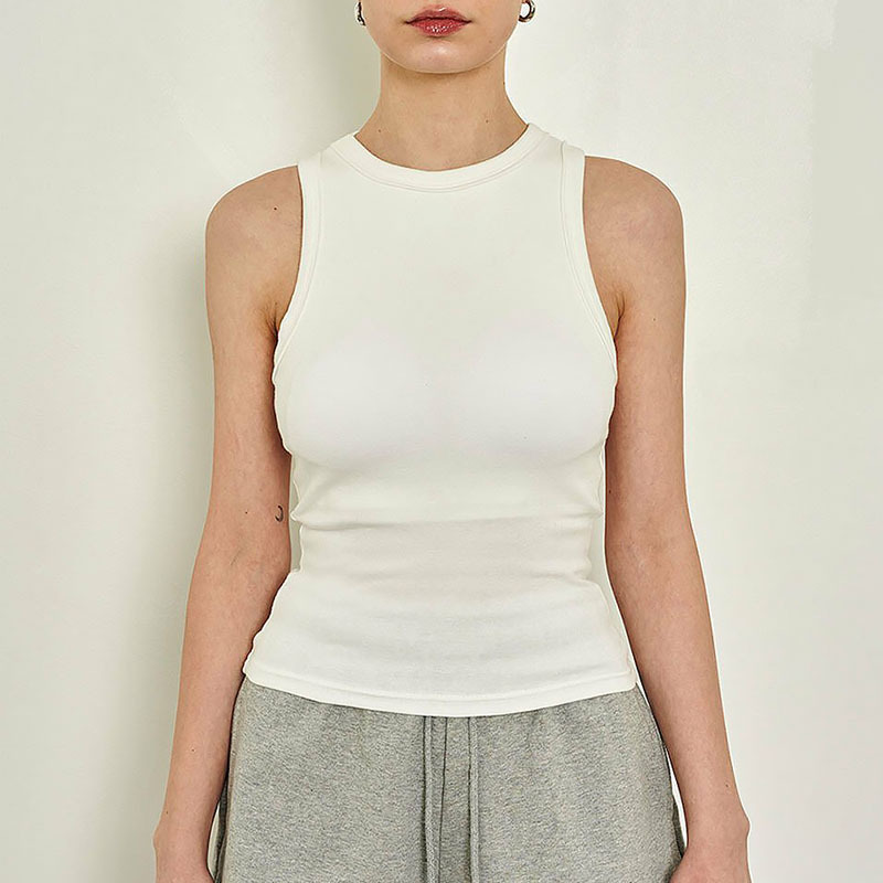 Womens  Tops | Staple Rib Boat Neck Tank