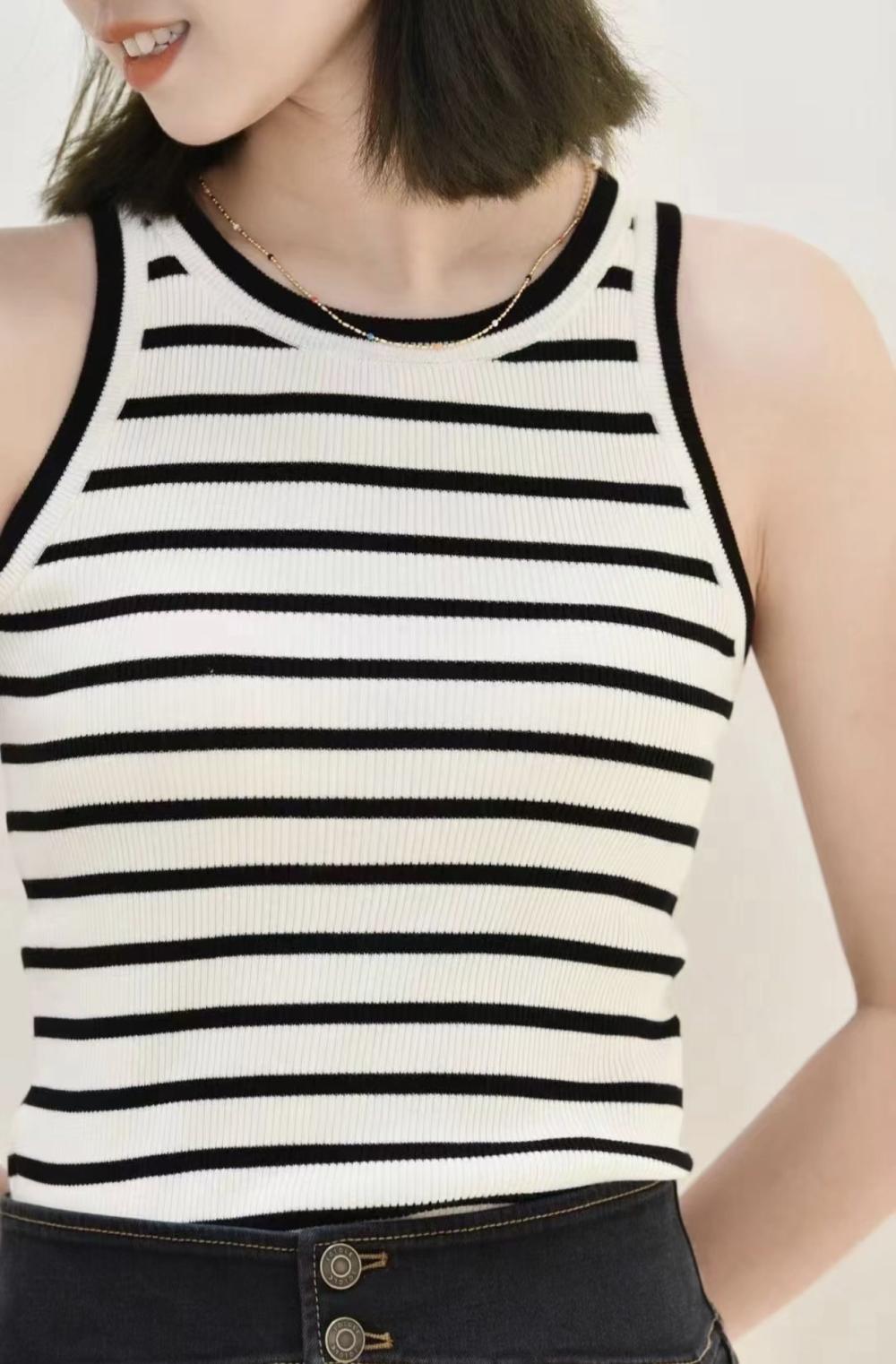 Womens  Tops | Staple Rib Boat Neck Tank