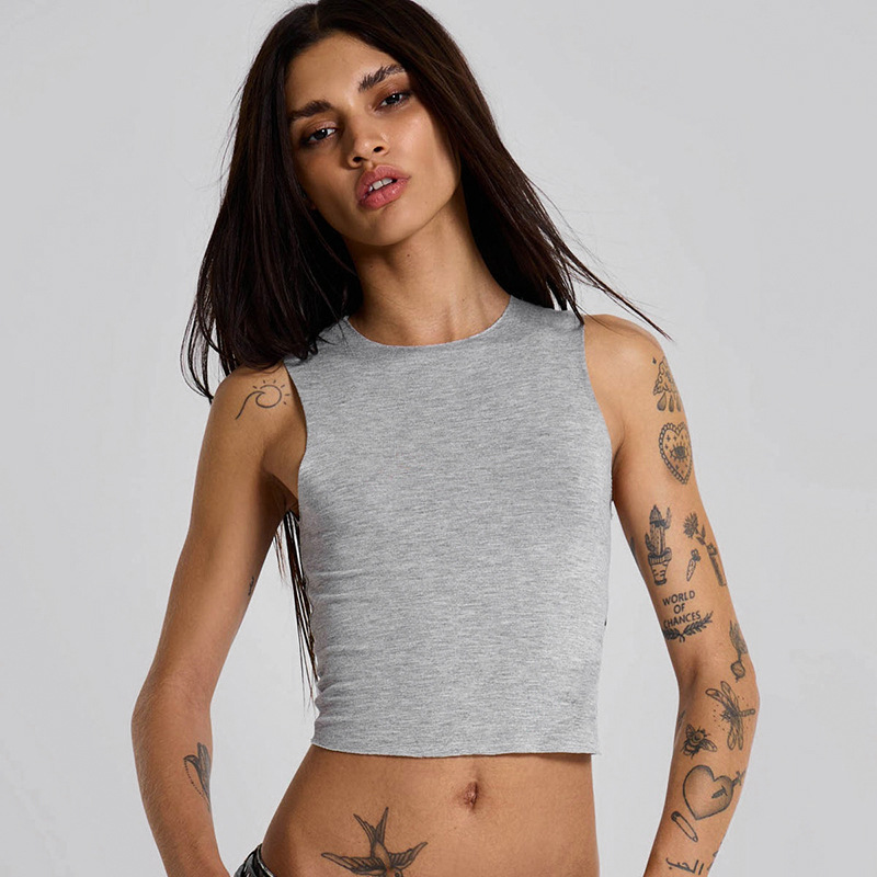 Womens  Tops | Staple Rib Built In Bra Tank