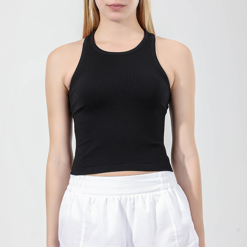 Womens  Tops | Staple Rib Built In Bra Tank